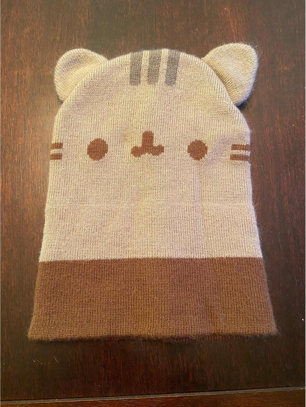 Pusheen the Cat Plush Beanie‎ Hat Gray Character Headwear Winter Accessory